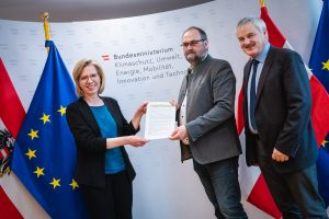 Vertreter des Kompost und Biogasverbandes diskutierten beim Termin mit Frau BM Leonore Gewessler diese Punkte.
